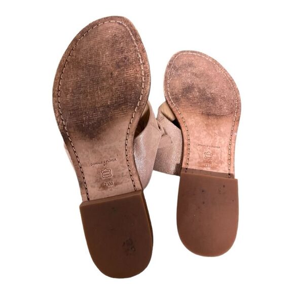 #100 DONALD J PLINER Champagne Ankle Strap Sandals - Picture 6 of 9